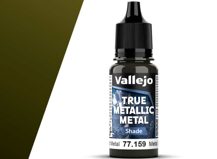 18ml Vallejo - True Metallic Metal Shade - Aged Metal