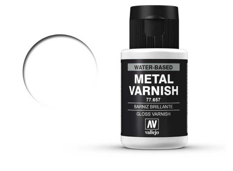 32ml Vallejo - Gloss Metal Varnish