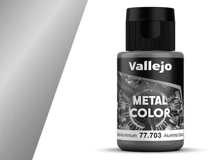 32ml Vallejo - Metal Color Airbrush Acrylic - Dark Aluminium