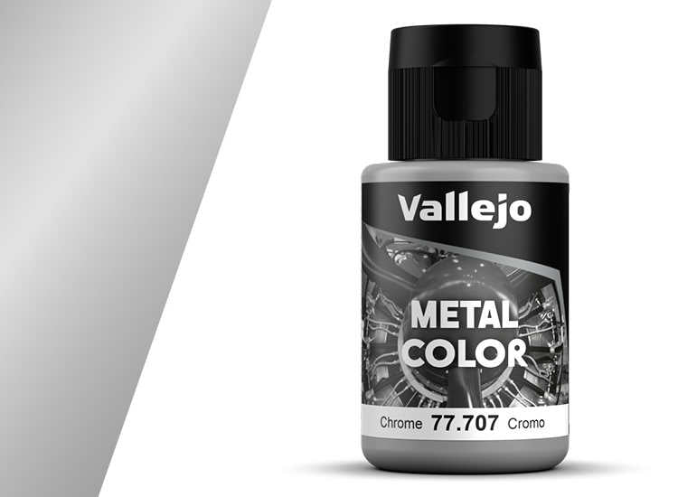 32ml Vallejo - Metal Color Airbrush Acrylic - Chrome
