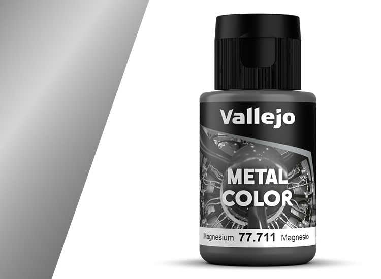 32ml Vallejo - Metal Color Airbrush Acrylic - Magnesium