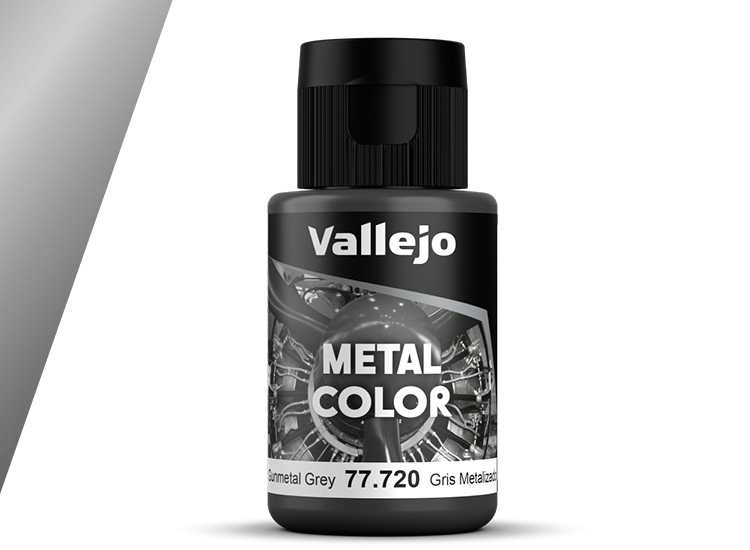 32ml Vallejo - Metal Color Airbrush Acrylic - Gunmetal Grey