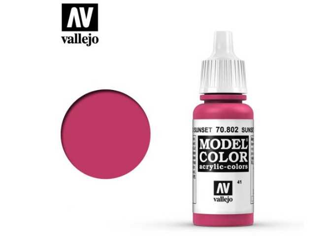 17ml Vallejo - Model Color - Sunset Red (45)