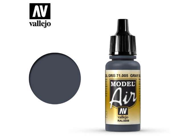 17ml Vallejo - Model Air - 005 Intermediate Blue / Grey Blue
