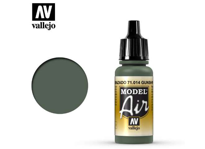 17ml Vallejo - Model Air - 014 Gunship Green