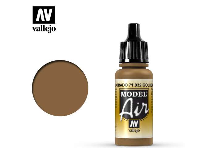 17ml Vallejo - Model Air - 032 Golden Brown