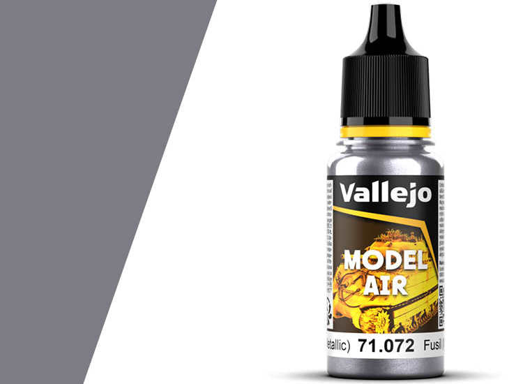 18ml Vallejo - Model Air - 072 Gunmetal (Metallic)
