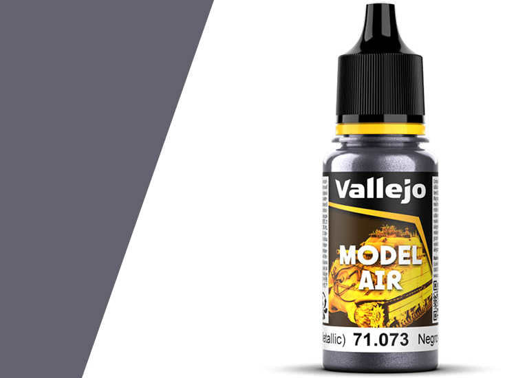 18ml Vallejo - Model Air - 073 Black (Metallic)