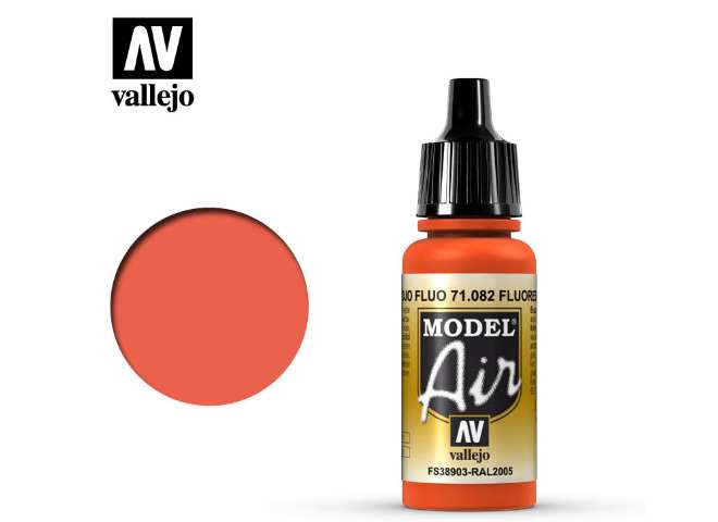 17ml Vallejo - Model Air - 082 Fluorescent Red