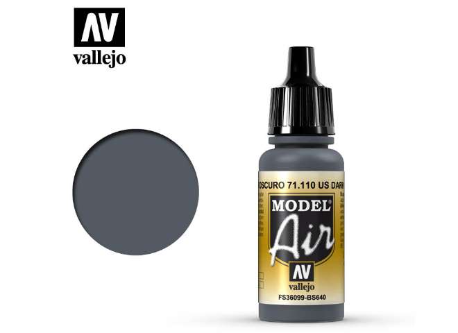 17ml Vallejo - Model Air - 110 Dark Grey