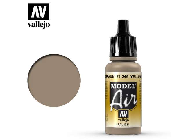 17ml Vallejo - Model Air - 246 Yellow Brown
