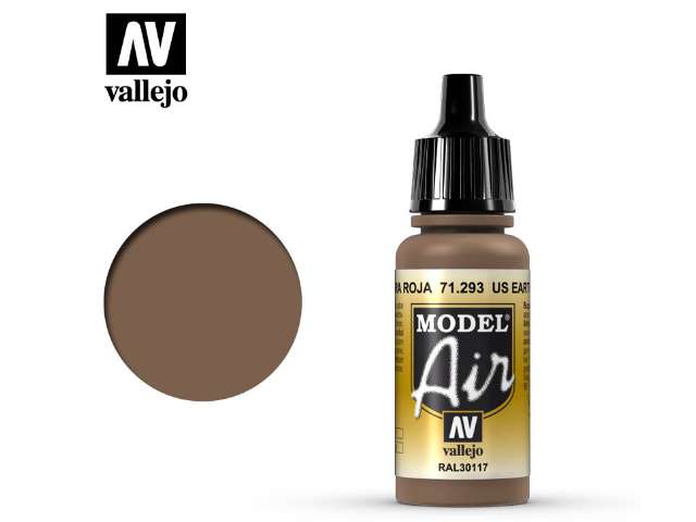 17ml Vallejo - Model Air - 293 US Earth Red