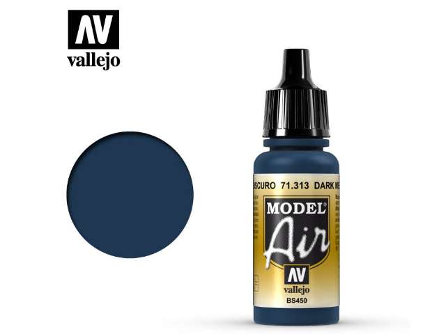17ml Vallejo - Model Air - 313 Dark Mediterranean Blue