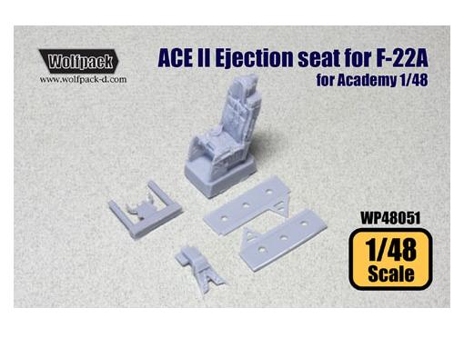 Wolfpack Design WDWP48051 1/48 - ACE II Ejection seat for F-22A (for Academy)