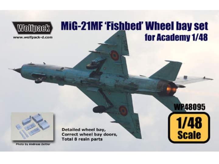 1/48 Wolfpack Design - MiG-21MF 'Fishbed' Wheel bay set (for Academy 1/48)