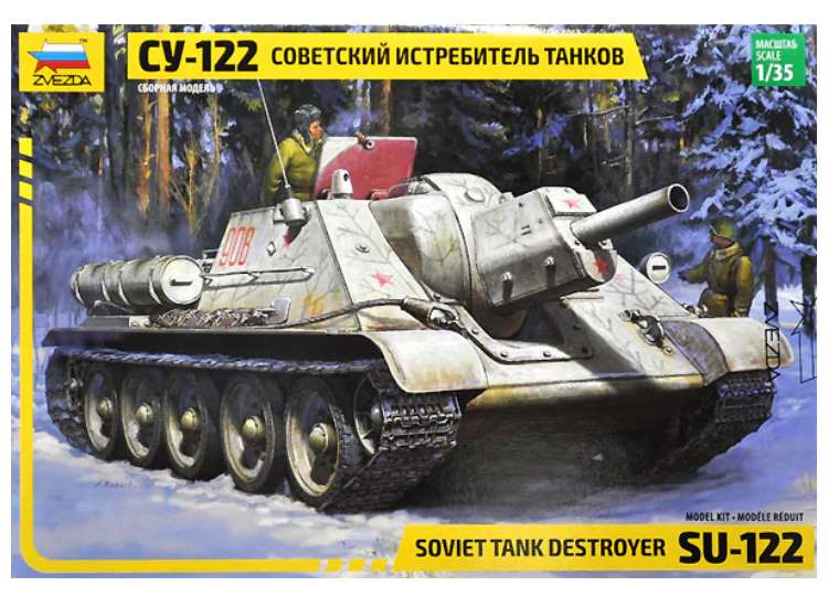 1/35 Zvezda - Su-122 Soviet Tank Destroyer