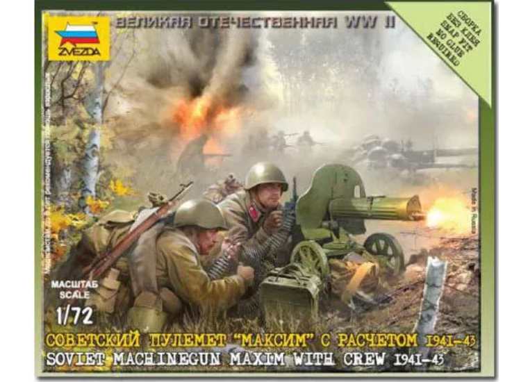 1/72 Zvezda - Soviet Machine Gun Maxim w/ Crew 1941-43