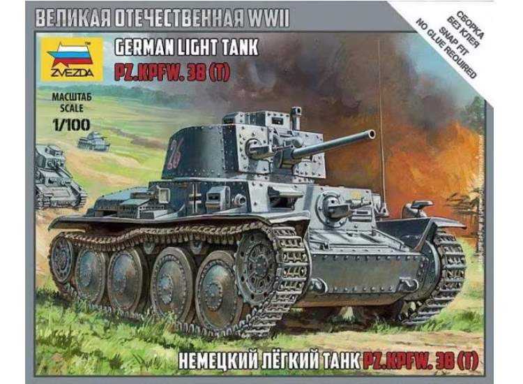 1/100 Zvezda - German light tank Pz.Kpfw. 38(t)