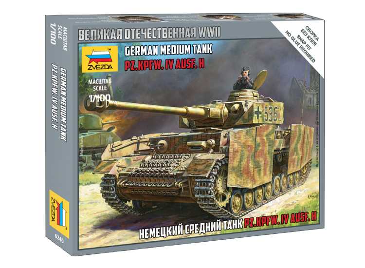 1/100 Zvezda - Panzer IV Ausf H Tank
