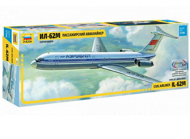1/144 Zvezda - Civil Airliner Ilyushin IL-62M Aeroflot