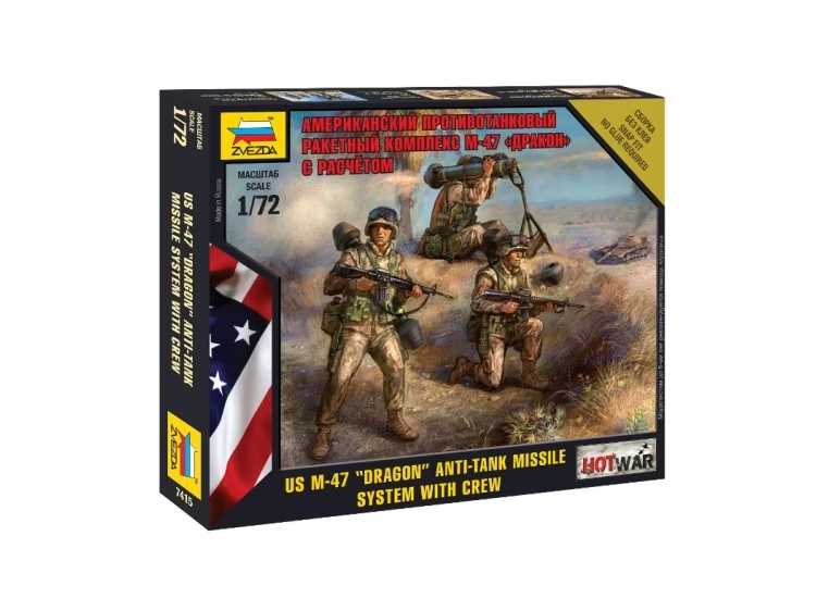 1/72 Zvezda - US M-47 "Dragon" Anti-Tank Missile System with Crew