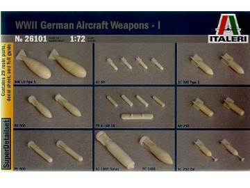Aircraft  Sale on Italeri Wwii German Aircraft Weapons Set 1 Scale 1 72 26101
