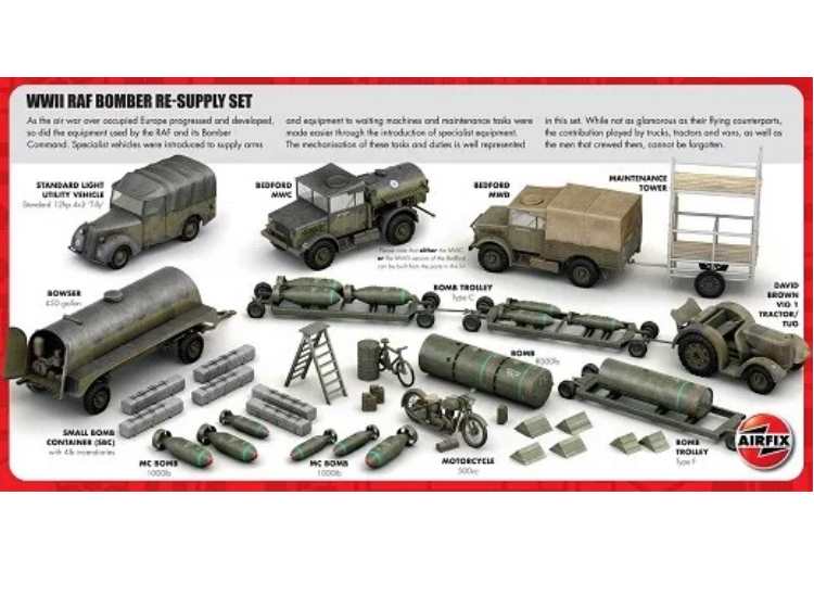 Airfix AA05330 1/72 - Bomber Re-Supply Set - WWII