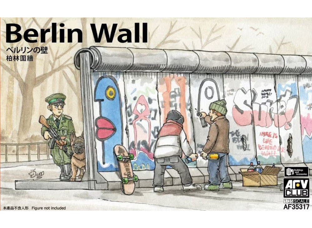 AFV Club 35317 1/35 Berlin Wall (3 Wall Pieces)