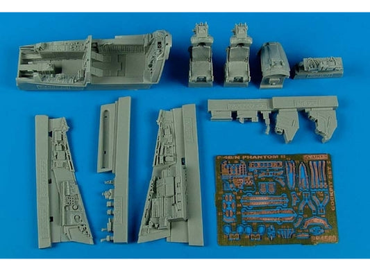 Aires 4580 1/48 McDonnell F-4B/N Phantom II cockpit set (designed to be used with Academy kits) [F-4B F-4N]