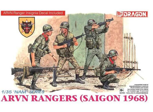 Dragon DN3314 1/35 - Arvn Rangers - Saigon 1968