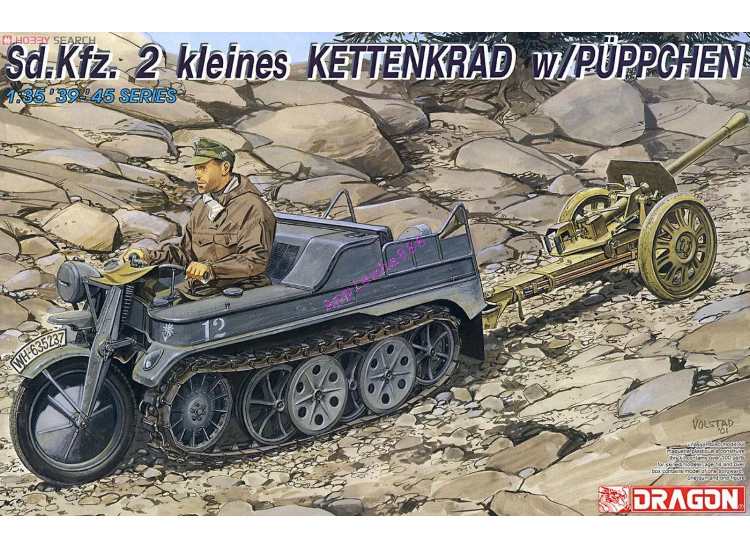 Dragon DN6114 1/35 - Sd Kfz 2 KI Kettenkrad with Puppchen