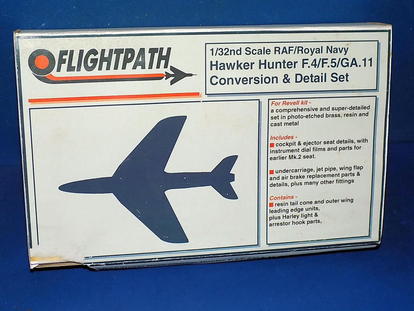 Flightpath 1/32 Hawker Hunter F.4/F.5/GA.11 Conversion and detail set AUC00039
