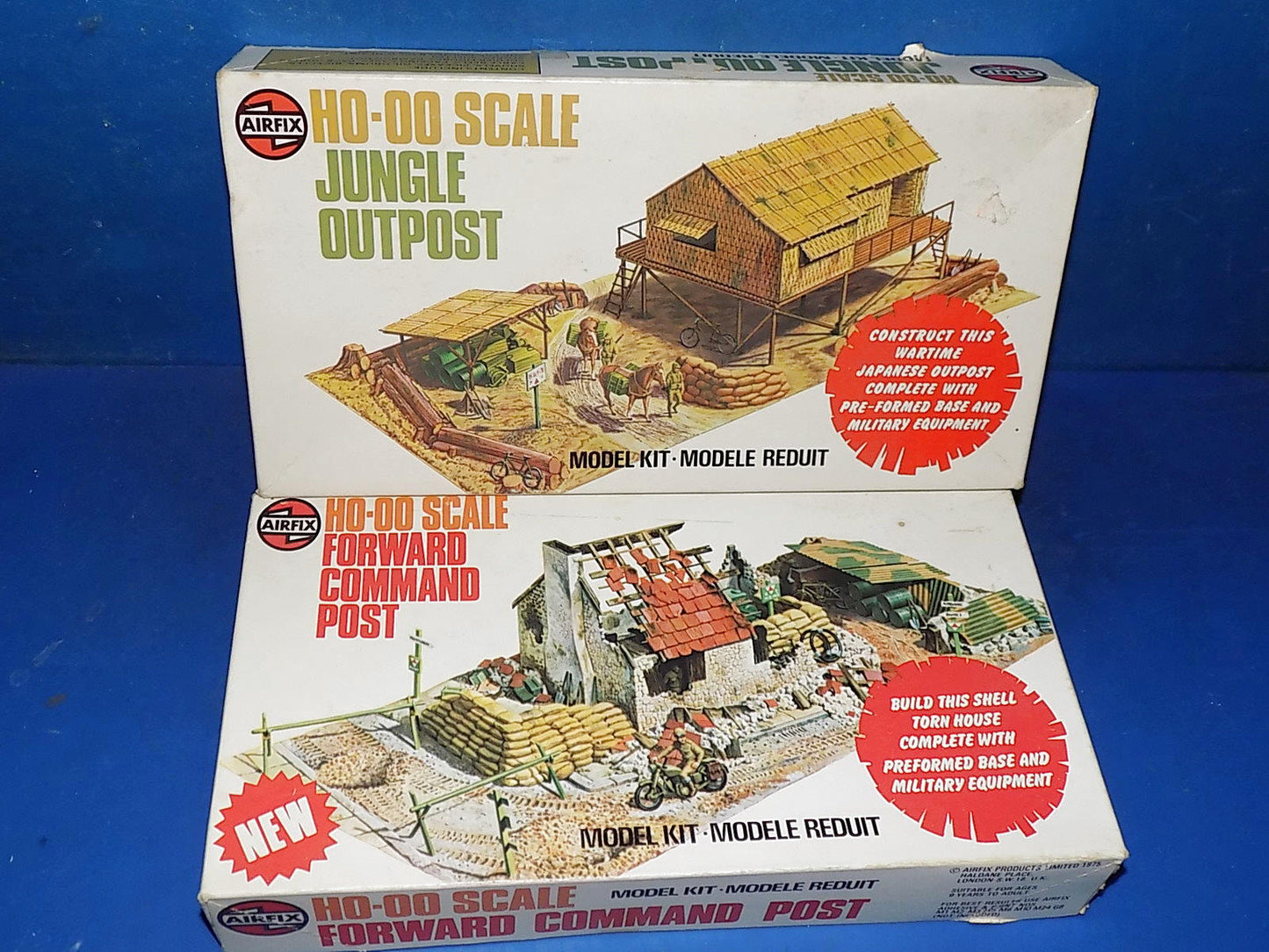 Airfix 1970's 1/76 HO-00 Jungle Outpost & Forward Command Post AUC000555