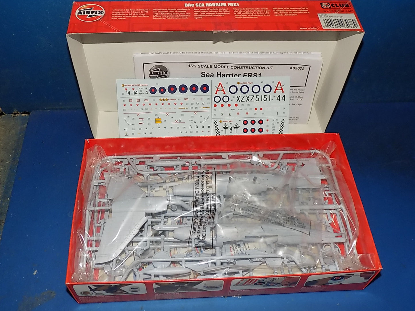 Airfix 1/72 03078 Sea Harrier FRS1 & 04050 Harrier GR7A/GR91A AUC00105