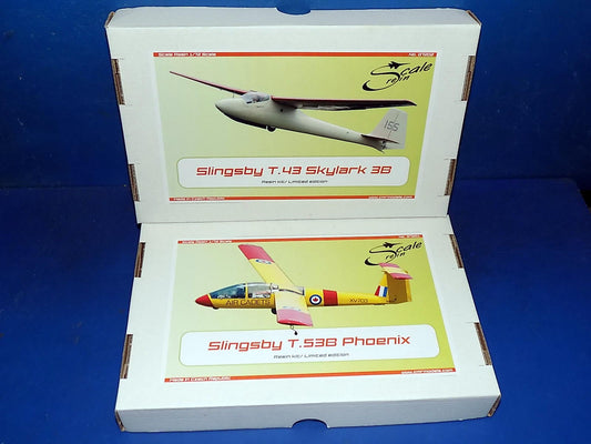 Scale Resin 1/72 Slingsby T.43 Skylark & T.53B Phoenix Gliders AUC00148