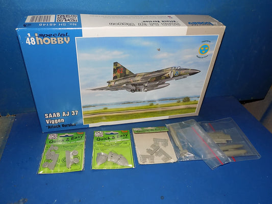 Special Hobby 1/48 48148 SAAB AJ-37 Viggen Attack Version w/Extras AUC00151