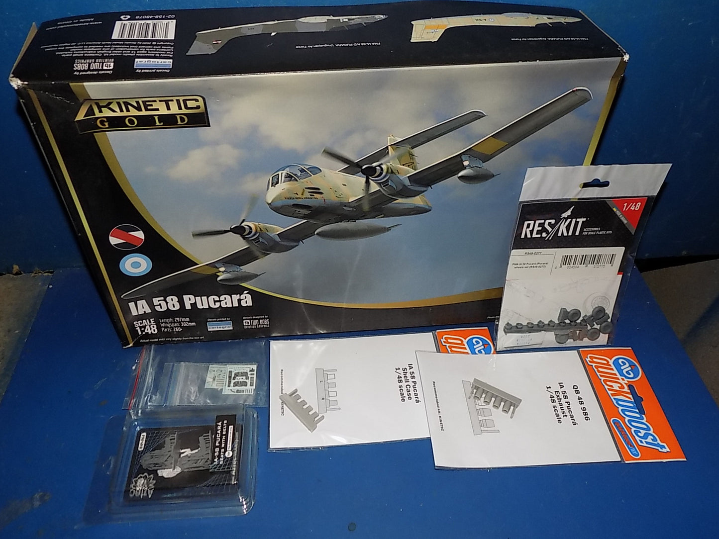Kinetic 1/48 48078 IA 58 Pucara w/Extras AUC00157
