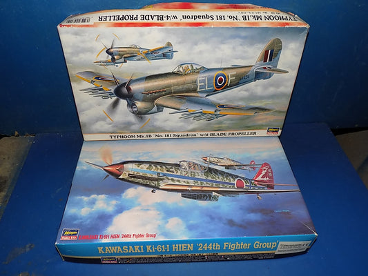 Hasegawa 1/48 JT14 Kawasaki Hien & 09311 Typhoon Mk.IB AUC00158