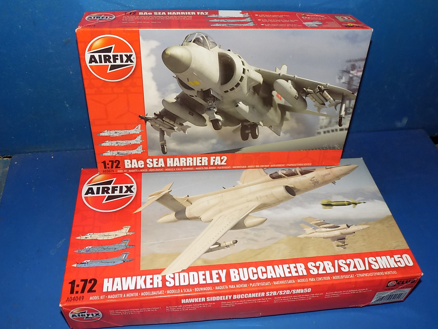 Airfix 1/72 03079 BAe Sea Harrier & 04049 HS Buccaneer AUC00167