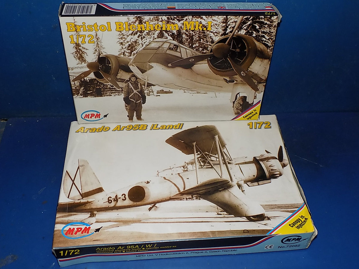 MPM 1/72 72502 Arado Ar95B & 72500 Blenheim Mk.I AUC00171
