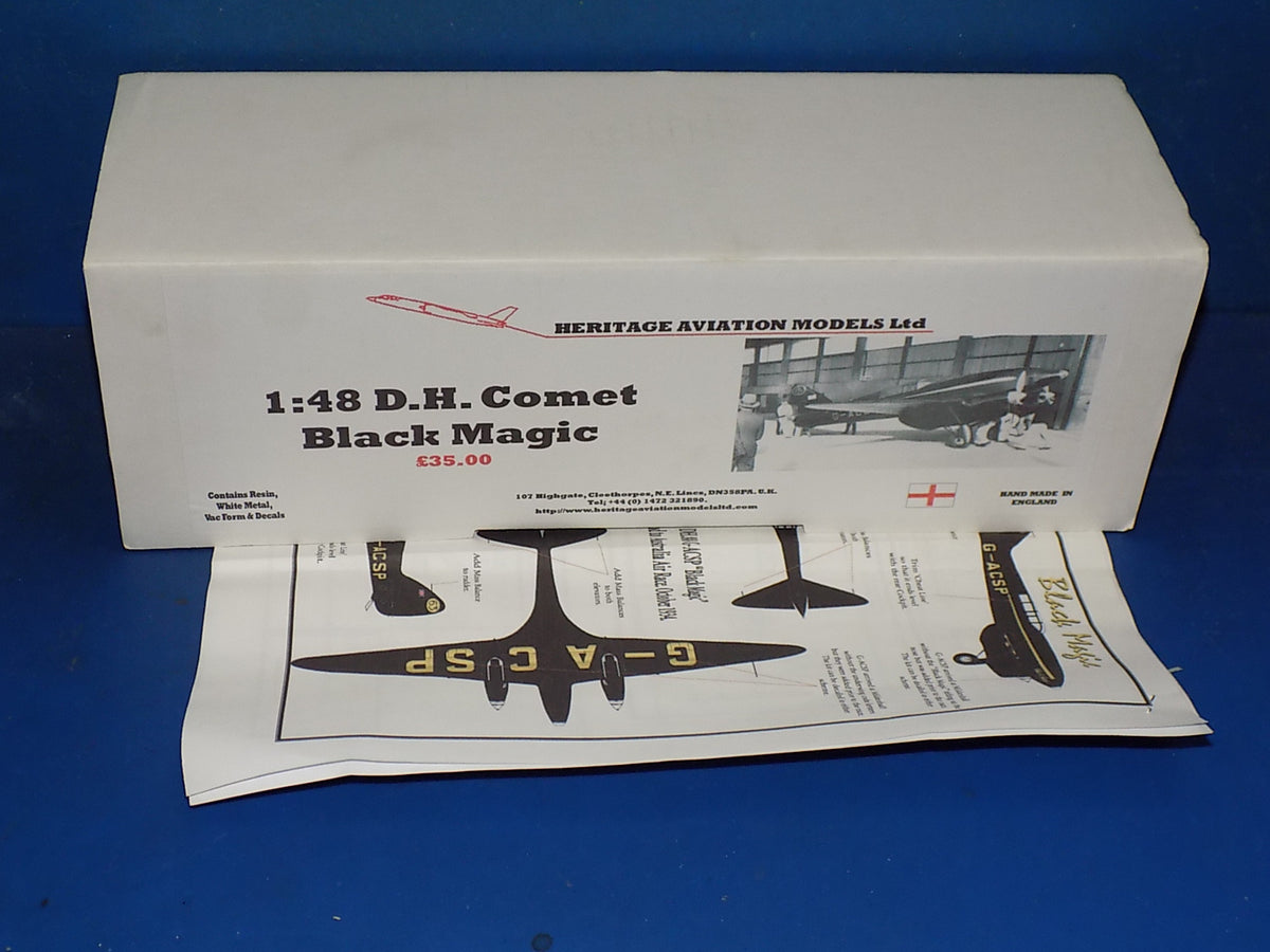 1/48 Heritage Aviation Dh Comet Black Magic Resin Kit  AUC00181