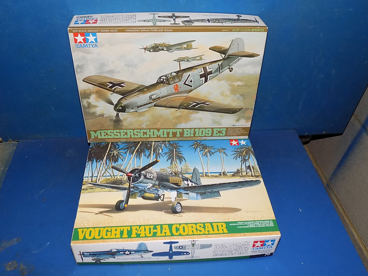 Tamiya 1/48 61050 Bf109E3 & 61070 F4U-1A Corsair AUC00182