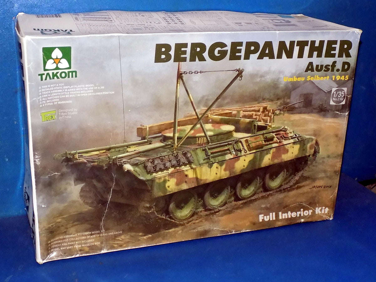 Takom 1/35 2102 Bergepanther Ausf.F w/Interior AUC00189