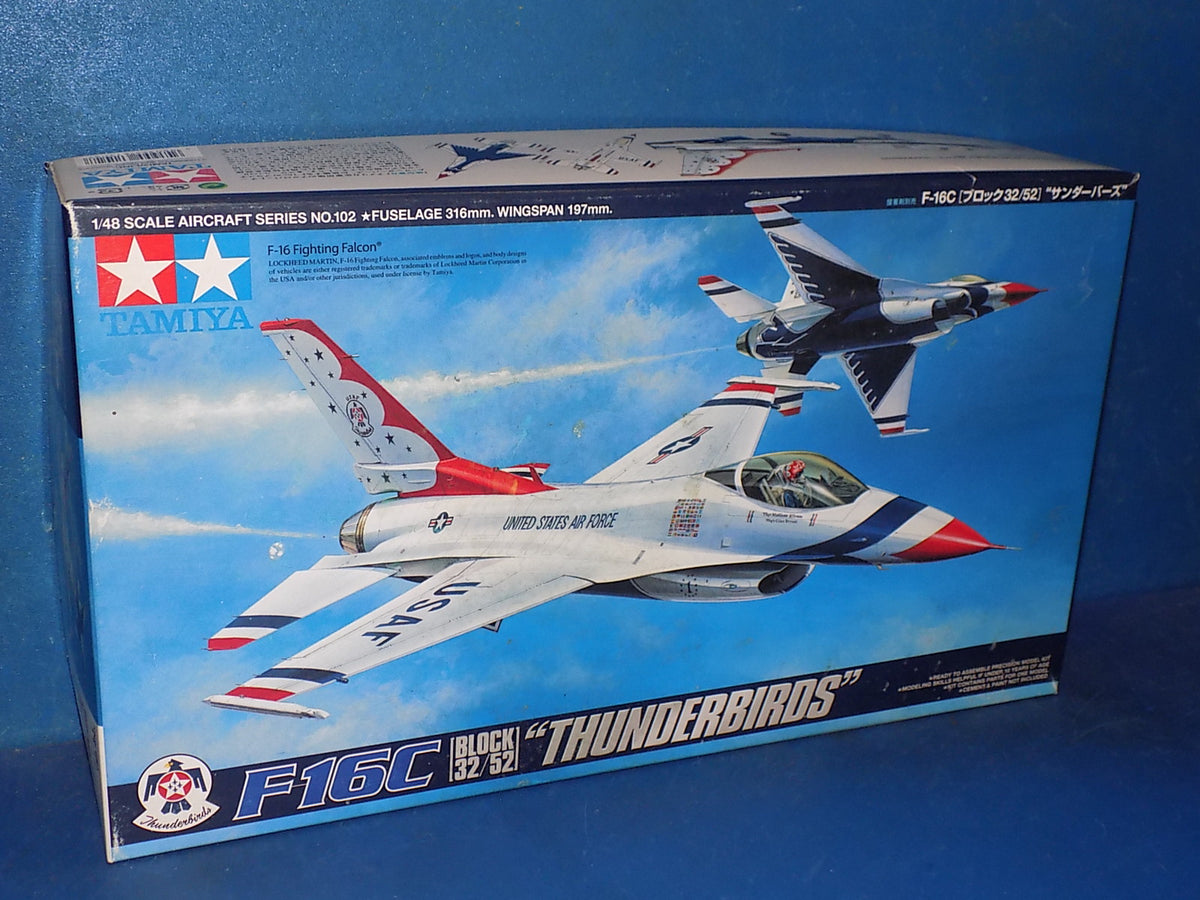 Tamiya 1/48 61102 F-16C Thunderbirds w/Extra NO Instructions AUC00193