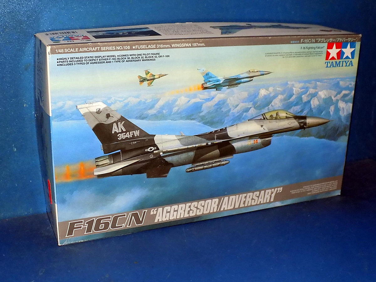 Tamiya 1/48 61106 F-16C/N Aggressor (NO Instructions) AUC00201