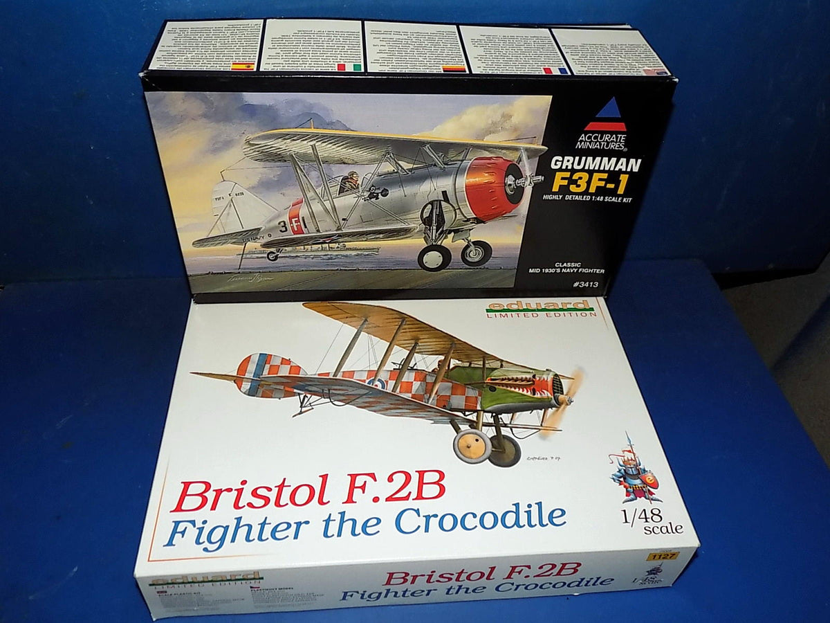 1/48 Eduard 1127 Bristol F.2B & AM 3413 Grumman F3F-1 AUC00202