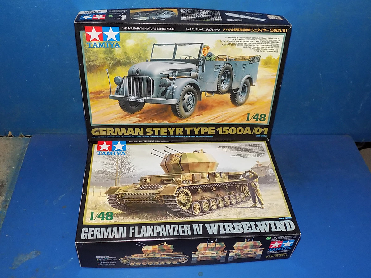Tamiya 1/48 32549 Steyr 1500A & 32544 Wirbelwind AUC00207