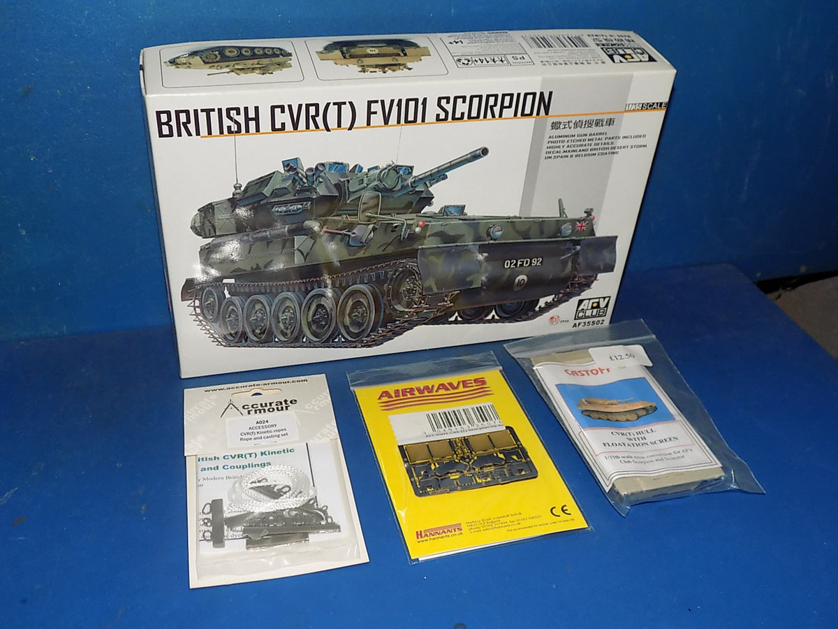 AFV Club 1/35 35S02 British CVR(T) FV101 Scorpion w/Extras AUC00222