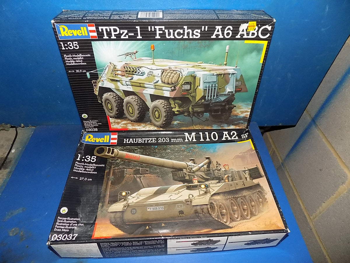 Revell 1/35 03038 TPz-1 Fuchs & 03037 M110 A2 203mm AUC00236