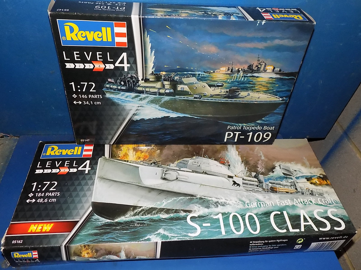 Revell 1/72 05147 PT-109 & 05162 S-100 Class AUC00258